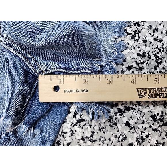 JBD Just Black Denim Jean Shorts Womens (XS) Cutoff Frayed Distressed Light Wash - Picture 8 of 8